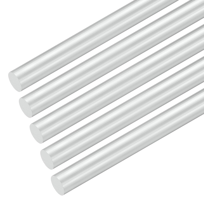 Aluminum Round Rod 5 Pack 12mm Dia 250mm Length 6061 Solid Metal Bar Unbranded