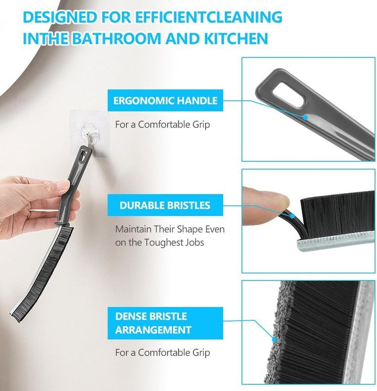 Crevice Cleaning Brush Gap Scrubber Hard Bristle Kitchen Bathroom Window Tool Unbranded