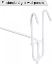 Grid Wall Display Hooks White 4 Inch Pack of 10 Garage Storage Organizers Unbranded