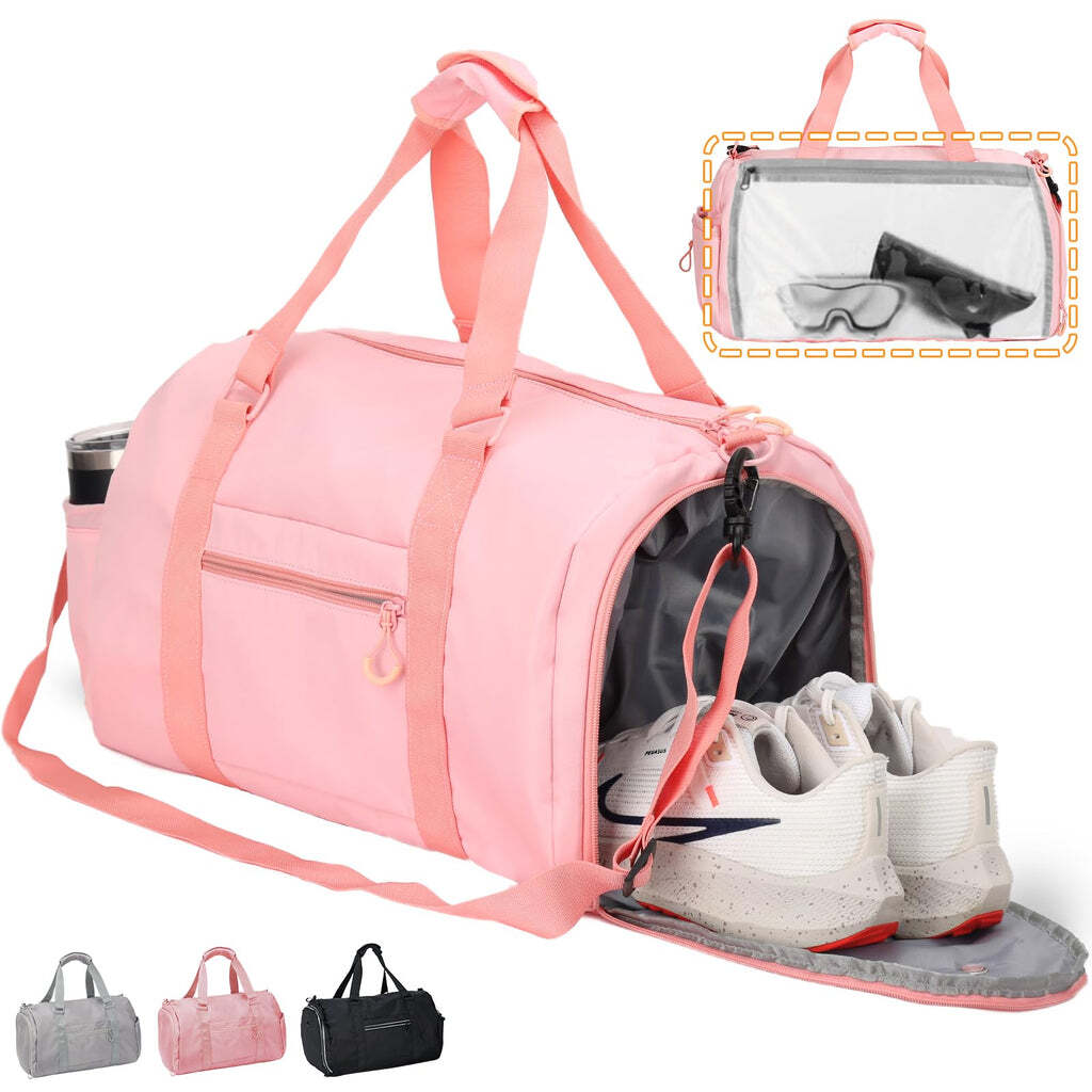 Sports Gym Travel Duffle Bag Large Holdall Shoe Compartment Wet Pocket Luggage n/a