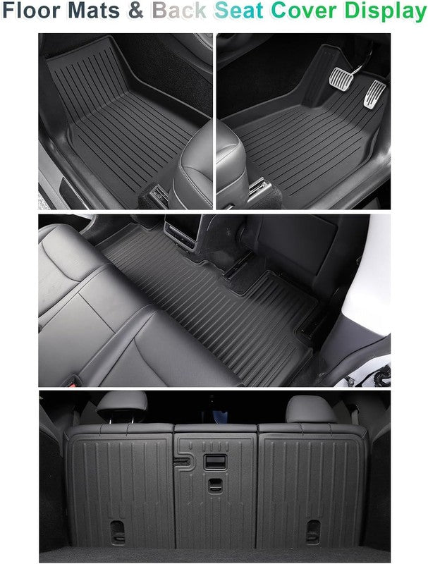 Tesla Model Y Juniper 2025-2026 Floor Mats Boot Mats UK RHD 9Pc TPE Set Unbranded