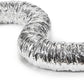 Aluminium Flexible Ventilation Hose Insulated Duct Air Vent Pipe Silver 200Mm 5M Unbranded