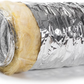 Aluminium Flexible Ventilation Hose Insulated Duct Air Vent Pipe Silver 200Mm 5M Unbranded