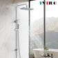 Rain Shower Kit Thermostatic Riser Rail Overhead Handheld Chrome Set Unbranded