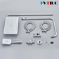 Rain Shower Kit Thermostatic Riser Rail Overhead Handheld Chrome Set Unbranded