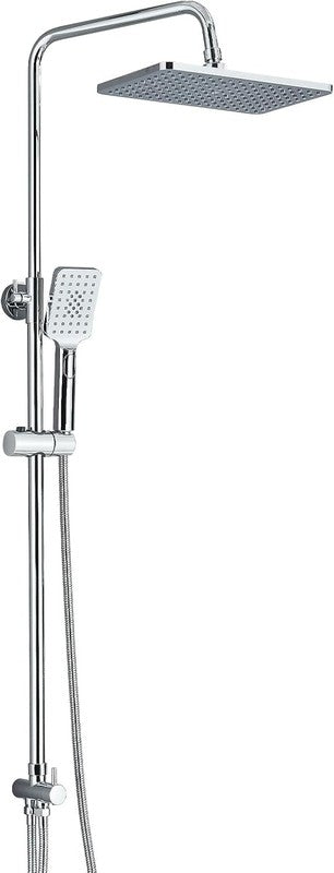 Rain Shower Kit Thermostatic Riser Rail Overhead Handheld Chrome Set Unbranded