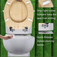 Bamboo Toilet Seat Soft Close Quick Release Oval Adjustable Hinges Top Bottom Unbranded