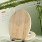 Bamboo Toilet Seat Soft Close Quick Release Oval Adjustable Hinges Top Bottom Unbranded