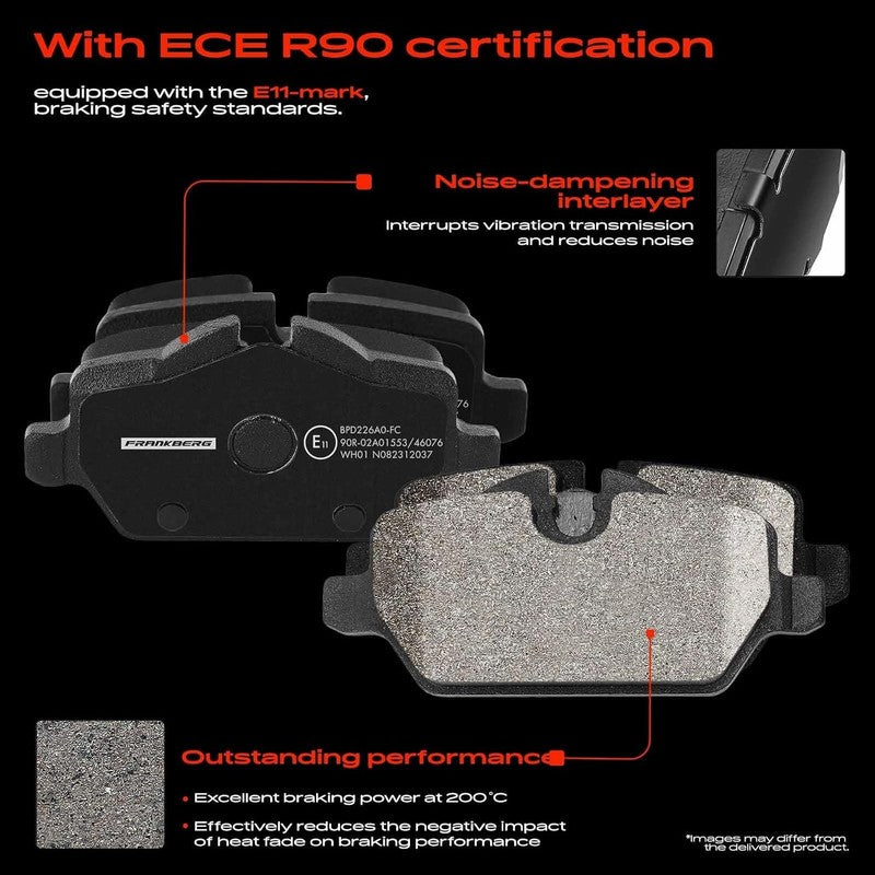Rear Brake Discs Pads Kit fit BMW E90 E92 E81 E87 1 3 34216769271 34214031725 Unbranded