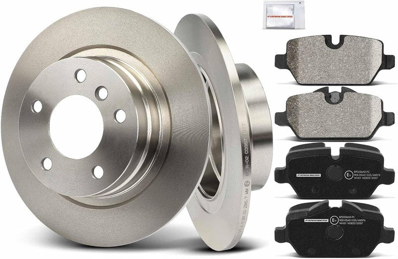 Rear Brake Discs Pads Kit fit BMW E90 E92 E81 E87 1 3 34216769271 34214031725 Unbranded