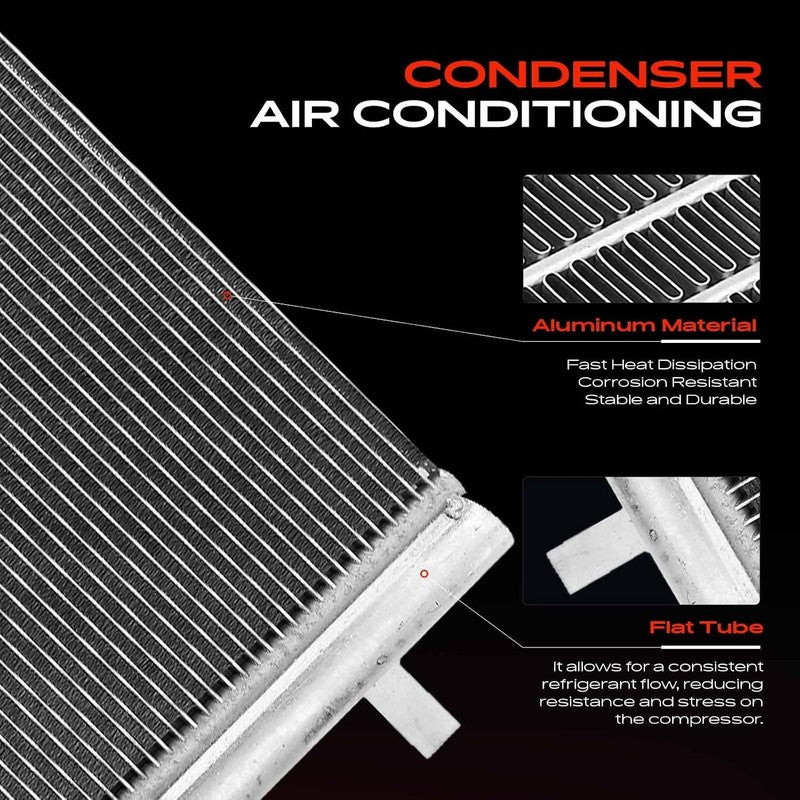 AC Condenser fit Vauxhall Chevrolet Air Conditioning Radiator 13267648 Unbranded
