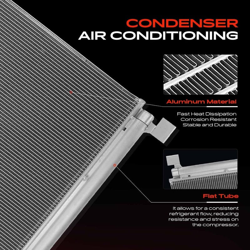 AC Condenser Air Conditioning Radiator fit Audi A6 Q7 Q8 A8 VW Touareg C8 Unbranded