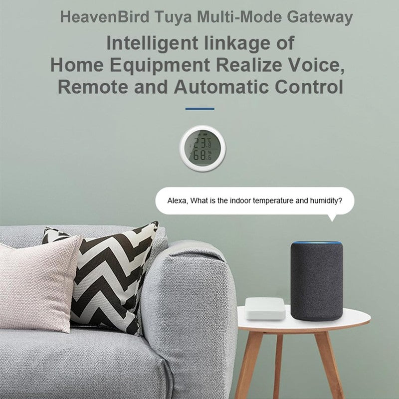 Zigbee Hub Tuya Gateway 2.4G WiFi Smart Door Lock Remote App Control System Unbranded