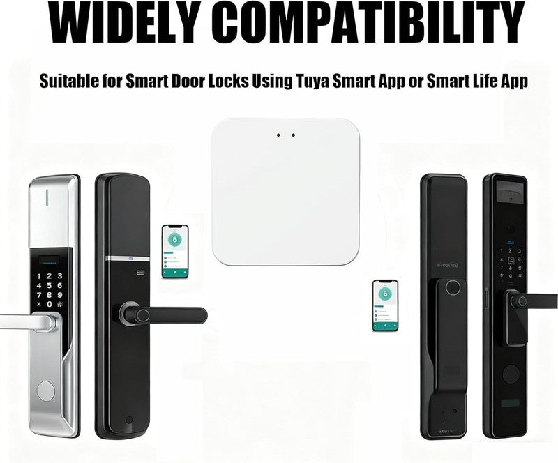 Zigbee Hub Tuya Gateway 2.4G WiFi Smart Door Lock Remote App Control System Unbranded