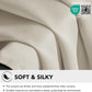Room Darkening Thermal Curtains Bedroom Eyelet Pair Beige 46X63 Inch Soft 2Pack Does not apply