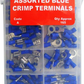 Pearl Blue Insulated Terminals Connectors Assorted Crimp Electrical Kit 165Pc Unbranded