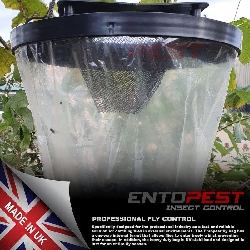 Hanging Fly Trap Killer Bag Outdoor Non Toxic Garden Farm Stable Catches 20000 Unbranded