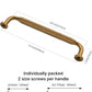 Antique Brass Cabinet Handles Drawer Pulls Zinc Alloy Kitchen 160Mm 2 Pack Set Unbranded