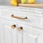 Antique Brass Cabinet Handles Drawer Pulls Zinc Alloy Kitchen 160Mm 2 Pack Set Unbranded