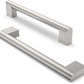 Brushed Nickel Cabinet Handles Stainless Steel Drawer Pulls 160Mm 2 Pack Doors Unbranded