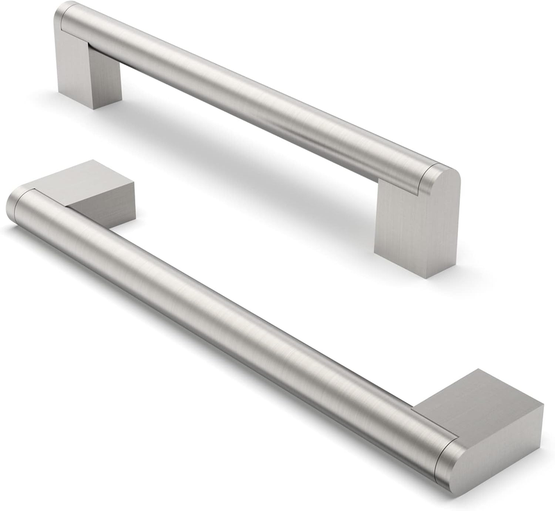 Brushed Nickel Cabinet Handles Stainless Steel Drawer Pulls 160Mm 2 Pack Doors Unbranded