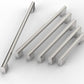 Brushed Nickel Cabinet Handles Stainless Steel Drawer Pulls 160Mm 2 Pack Doors Unbranded