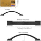 Matte Black Cabinet Handles Zinc Alloy Drawer Pulls Kitchen 96Mm 2 Pack Doors Unbranded