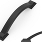 Matte Black Cabinet Handles Zinc Alloy Drawer Pulls Kitchen 96Mm 2 Pack Doors Unbranded