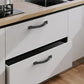 Matte Black Cabinet Handles Zinc Alloy Drawer Pulls Kitchen 96Mm 2 Pack Doors Unbranded