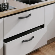 Matte Black Cabinet Handles Zinc Alloy Drawer Pulls Kitchen 96Mm 2 Pack Doors Unbranded
