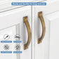 Antique Brass Cabinet Handles Zinc Alloy Drawer Pulls 160Mm Kitchen 2 Pack Set Unbranded