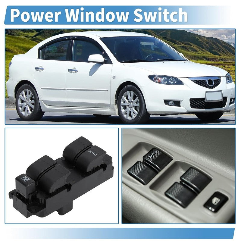 Window Switch Front Right Driver Control Panel Electric fit Mazda 3 2004-13 Unbranded