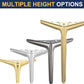 Metal Furniture Legs Heavy Duty Bronze Triangular Feet 120Mm 4 Pack Cabinet Sofa Unbranded
