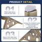 Metal Furniture Legs Heavy Duty Bronze Triangular Feet 120Mm 4 Pack Cabinet Sofa Unbranded