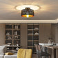 Black Lampshade Ceiling Pendant Light Shade Gold Inner Fabric Modern Home Decor Unbranded
