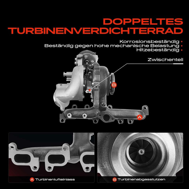 Turbocharger 1.6 TDI Turbo fit Audi VW Skoda Seat Replacement Turbo 03L253016T Unbranded