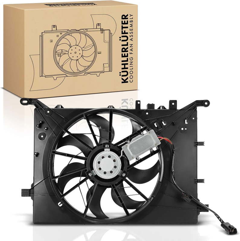 Radiator Cooling Fan Assembly Engine Electric 2 Pin fit Volvo 30680547 Unbranded