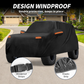 SUV Off Road Car Cover Waterproof Outdoor Sun Rain Snow Hail 210D PU Zipper Unbranded