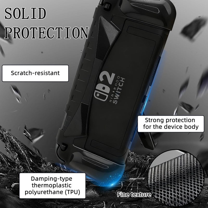 Dockable Case Nintendo Switch 2 2025 TPU Grip Cover Shockproof Black 79inch Unbranded