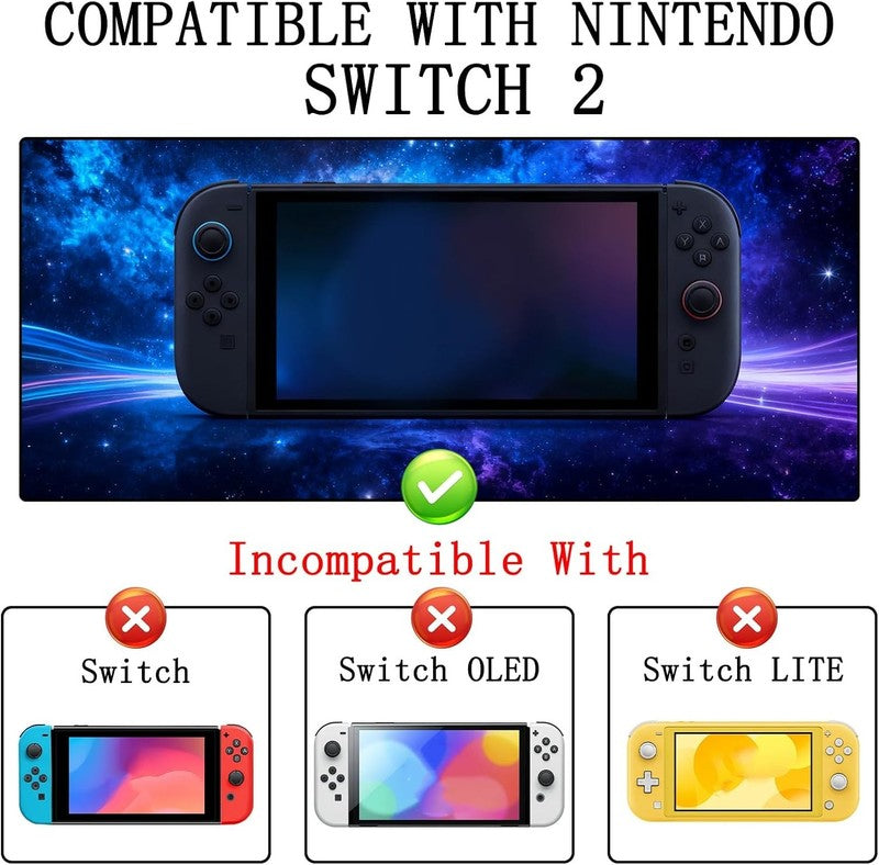 Dockable Case Nintendo Switch 2 2025 TPU Grip Cover Shockproof Black 79inch Unbranded