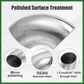 OD 2.48 Inch 90 Degree Bend Exhaust Tube Mandrel Bend Elbow Long-Lasting 4Pcs Unbranded