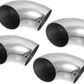 OD 2.48 Inch 90 Degree Bend Exhaust Tube Mandrel Bend Elbow Long-Lasting 4Pcs Unbranded