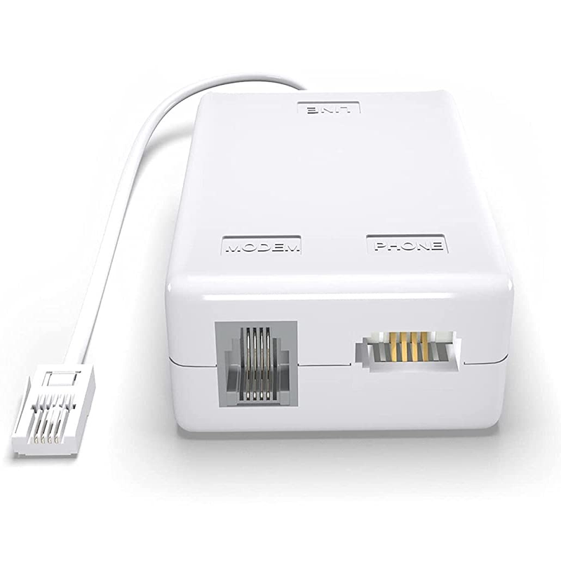 ADSL Broadband Microfilter BT Plug to RJ11 Internet Phone Splitter Modem Fax Unbranded