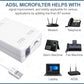 ADSL Broadband Microfilter BT Plug to RJ11 Internet Phone Splitter Modem Fax Unbranded