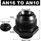 16AN Flare to 10AN ORB O Ring Car Male Fuel Pump Fitting Adapter Unbranded