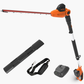 Cordless Pole Hedge Trimmer 20V Battery Telescopic Long Reach Bush Clippers 18In Unbranded