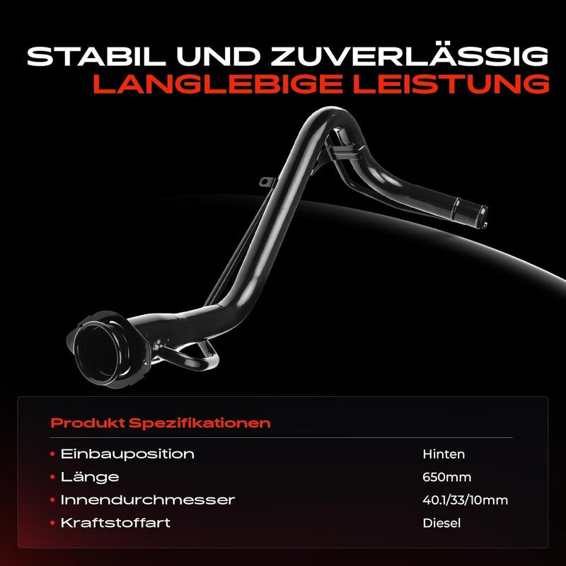 Fuel Filler Neck Pipe Suzuki SX4 Fiat Sedici Replacement Tube Rear 8920179J01 Does not apply