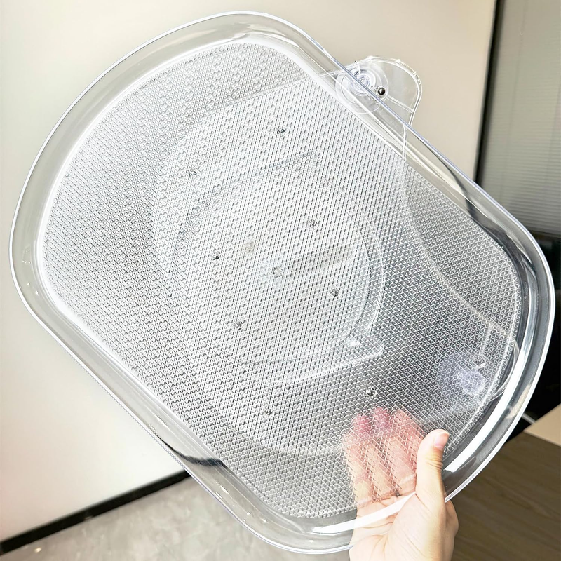 Lazy Susan Fridge Organiser Turntable Rotating Rectangular Non Slip Tray 2Pc Unbranded
