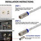 RG6 TV Coaxial Cable 5M 75Ohm Satellite Aerial F Connectors Coupler White 3GHz Unbranded