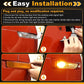 LED Side Marker Dynamic Sequential Amber Fender Lights fit Honda Civic 2016-2021 Unbranded